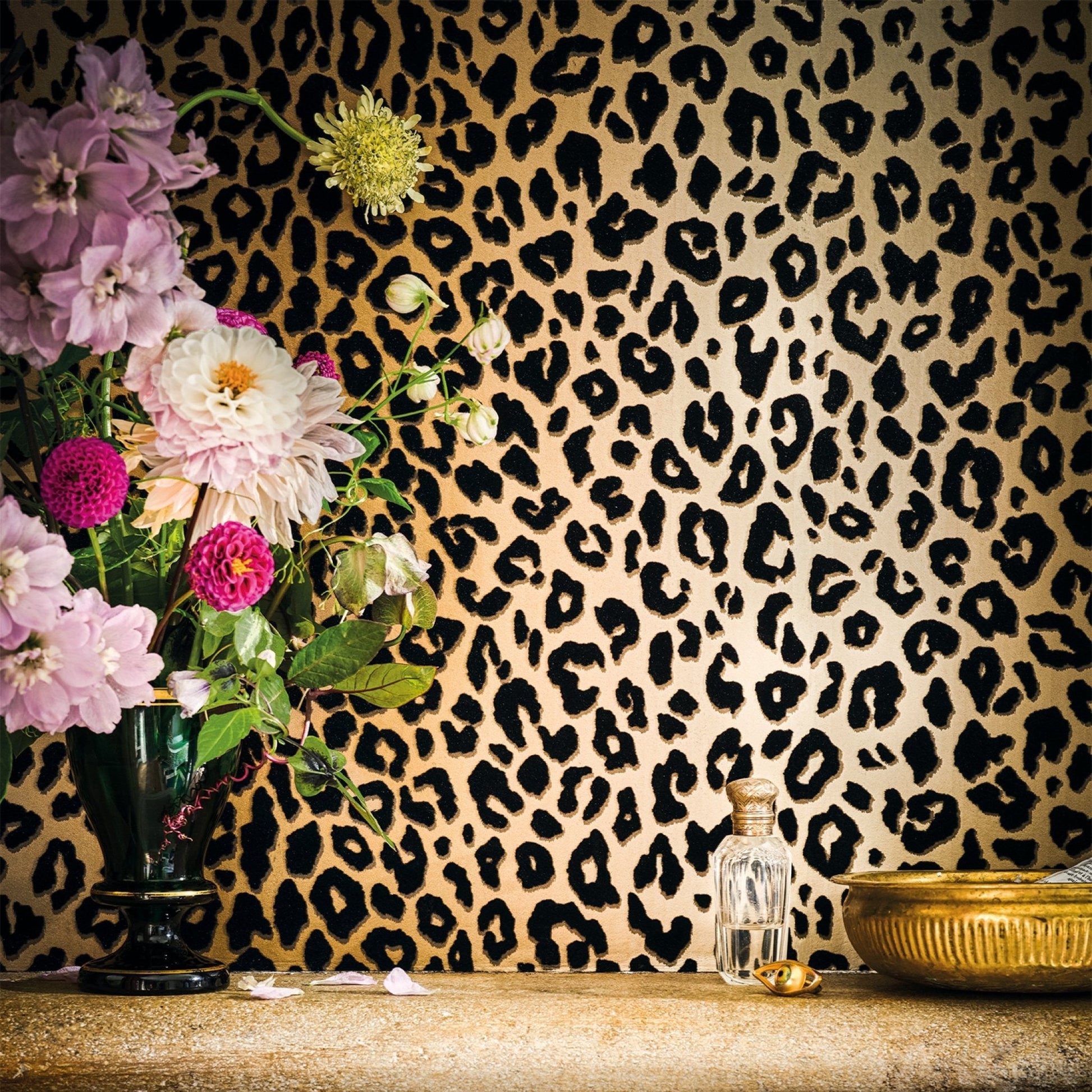 Mimi Wallpaper - Tan - Romo - Temperley London - W454/01 - Premier Wallcovering