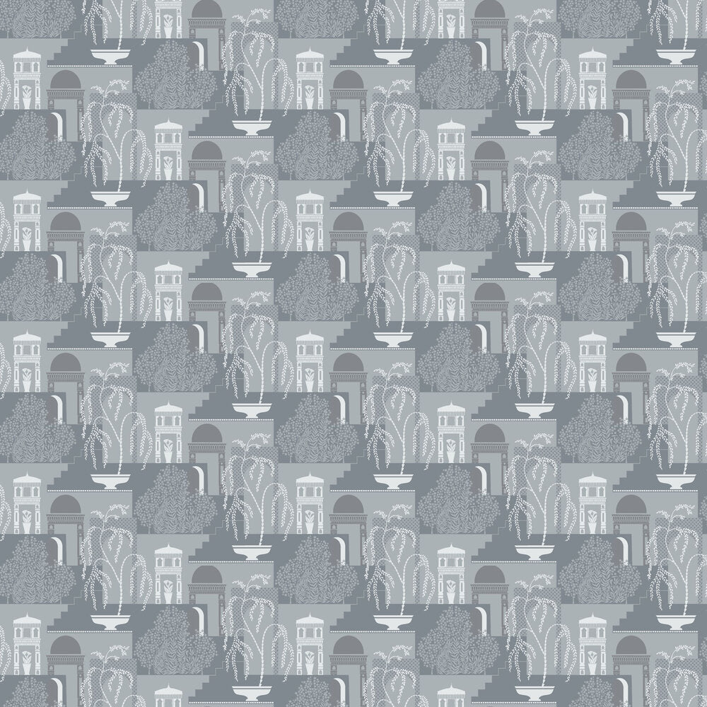 Mimi Wallpaper - Blue - Boråstapeter - 5518 - Premier Wallcovering
