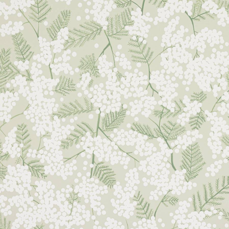 Mimosa Wallpaper - Green - J200W - 02 - Jane Churchill