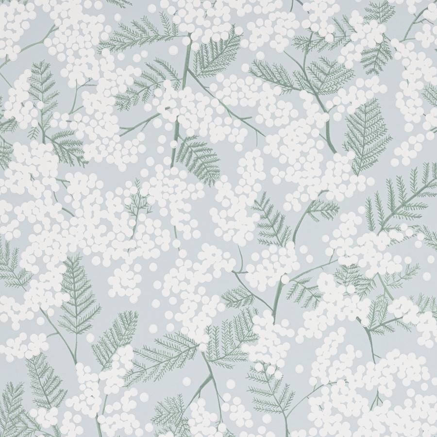 Mimosa Wallpaper - Blue - J200W - 04 - Jane Churchill