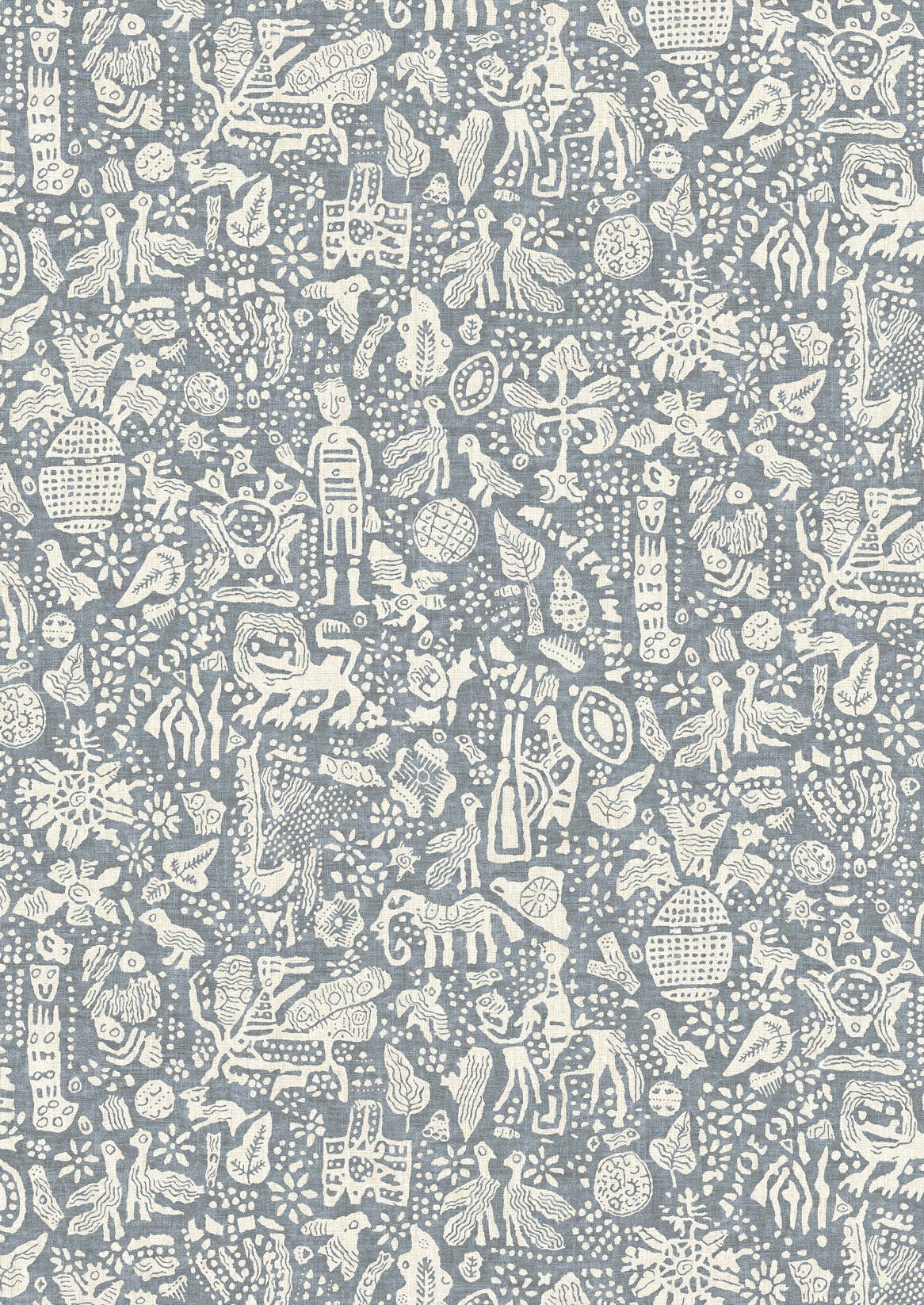Minna Maze Wallpaper - Smoke - Lewis & Wood - Premier Wallcovering