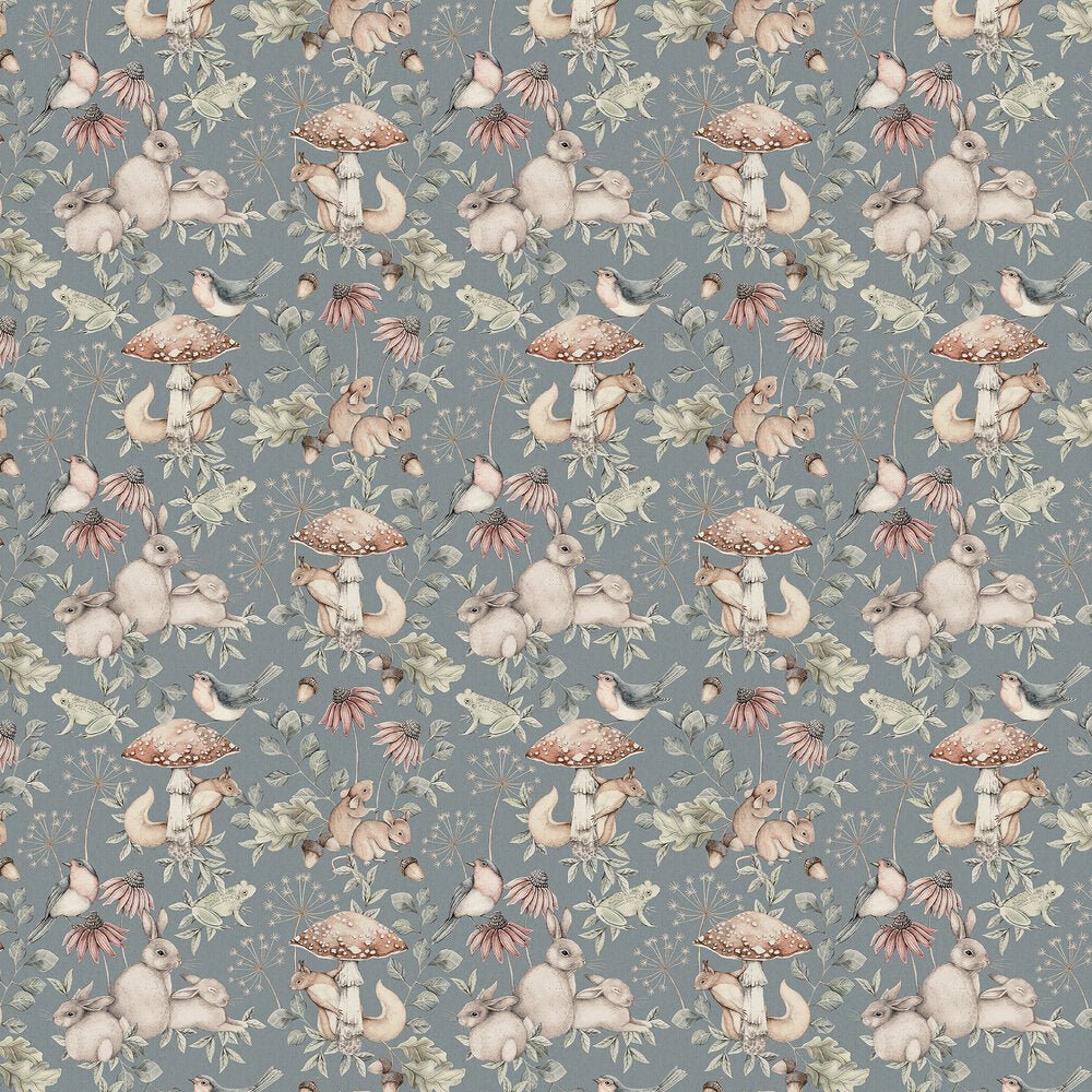 Minou Wallpaper - Blue - Boråstapeter - 7482 - Premier Wallcovering