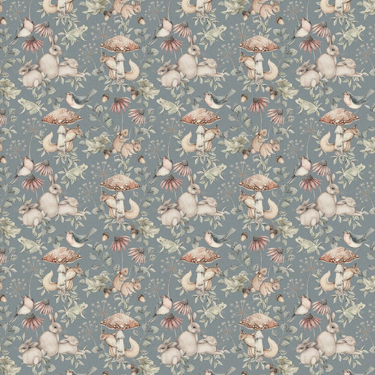 Minou Wallpaper - Blue - Boråstapeter - 7482 - Premier Wallcovering