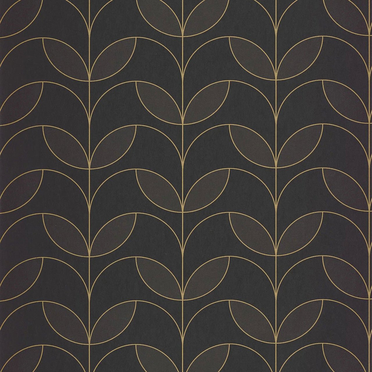 Mistinguett Annees Folles Wallpaper - Noir Fusain - Casadeco - 201029830 - Premier Wallcovering