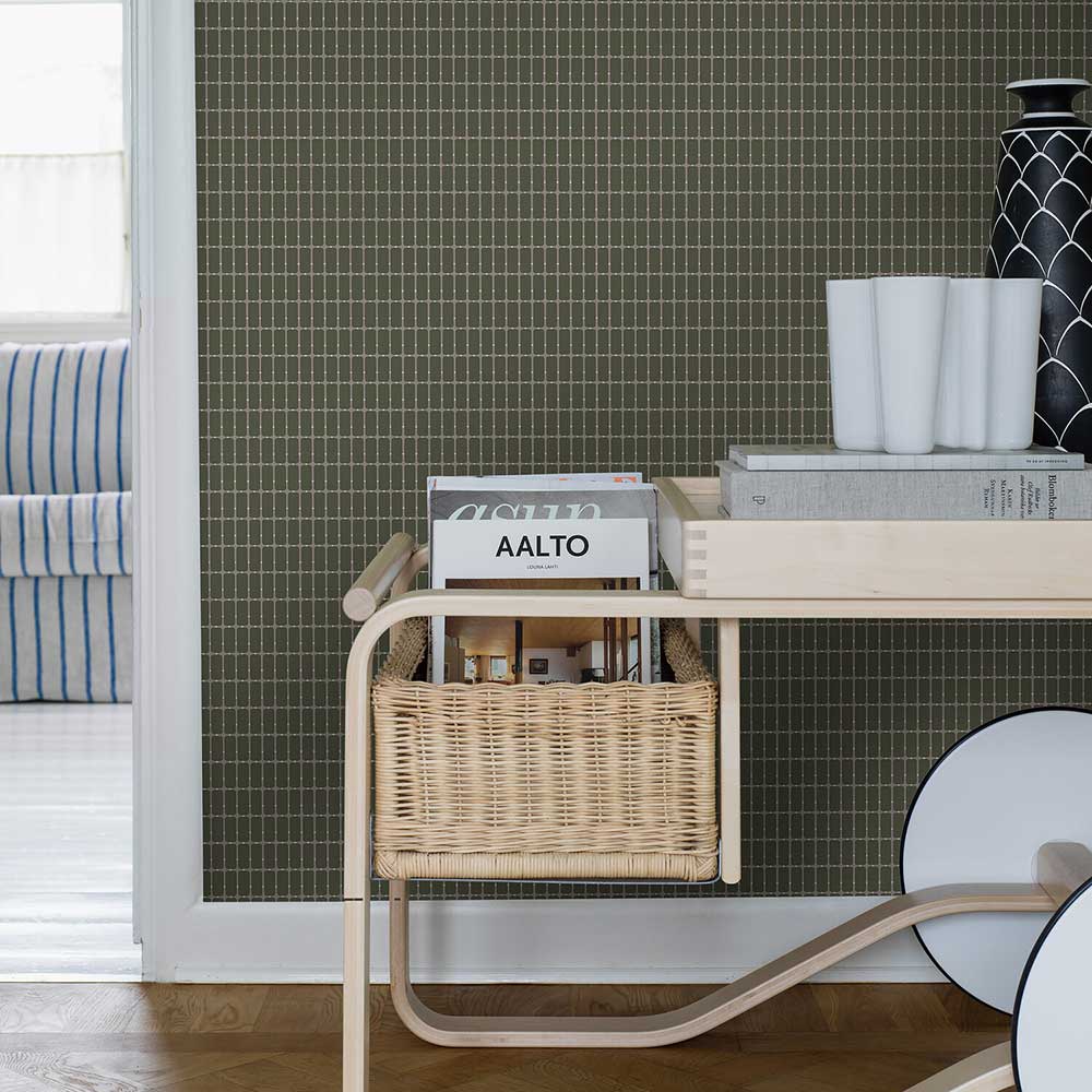 M.I.T. Wallpaper - Lead - Boråstapeter - 1970 - Premier Wallcovering