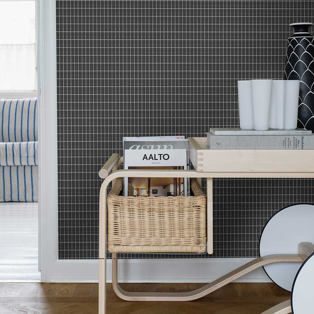 M.I.T. Wallpaper - Black - Boråstapeter - 1968 - Premier Wallcovering