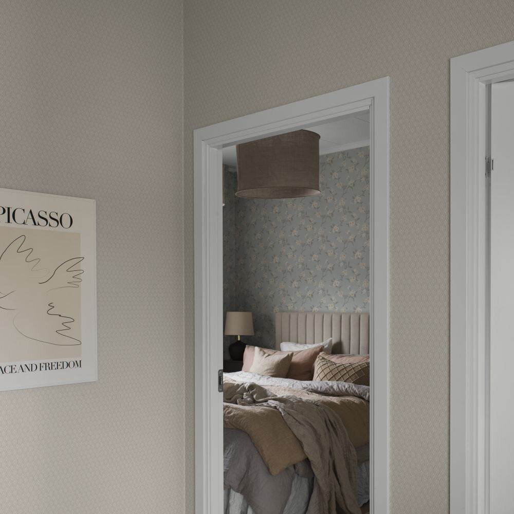 Moa Wallpaper - Taupe - Boråstapeter - 38757 - Premier Wallcovering
