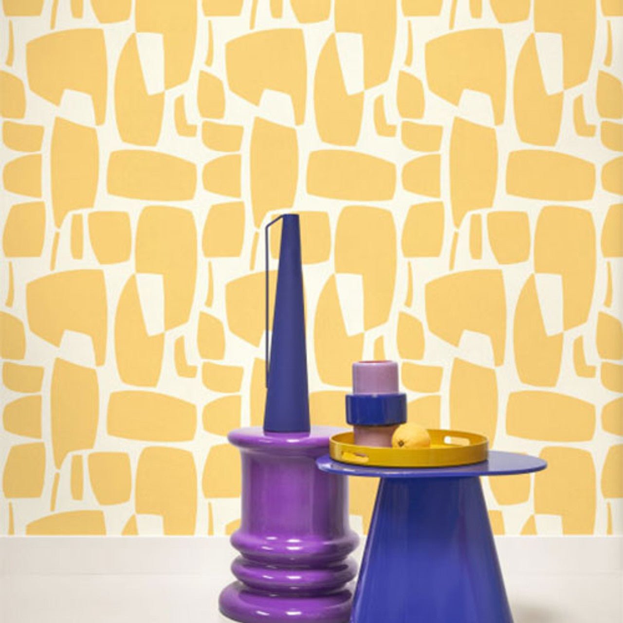 Module Milano Sixties Wallpaper - Jaune Lemon - Casadeco - 89382442 - Premier Wallcovering
