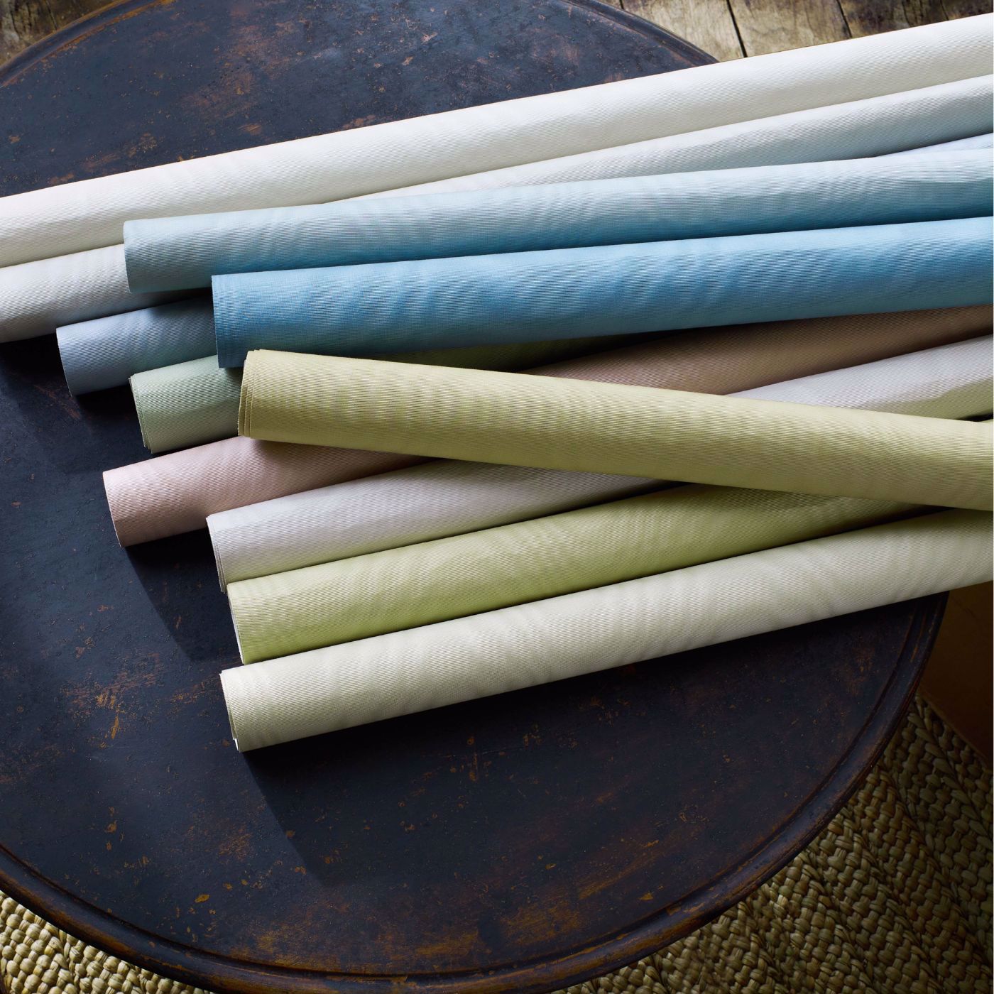 Moire Wallcovering Wallpaper - Chalk - ZMOI313067 - Zoffany