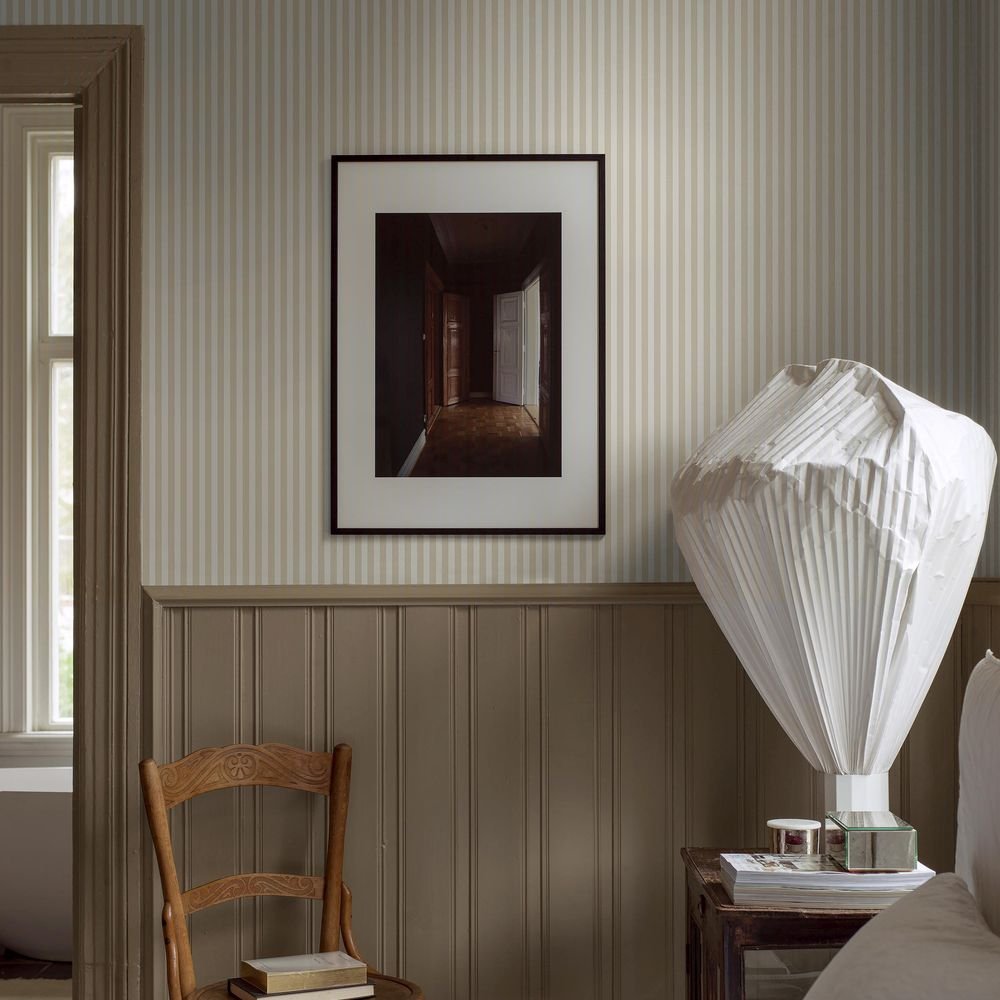 Molle Stripe Wallpaper - Beige - Boråstapeter - 5739 - Premier Wallcovering