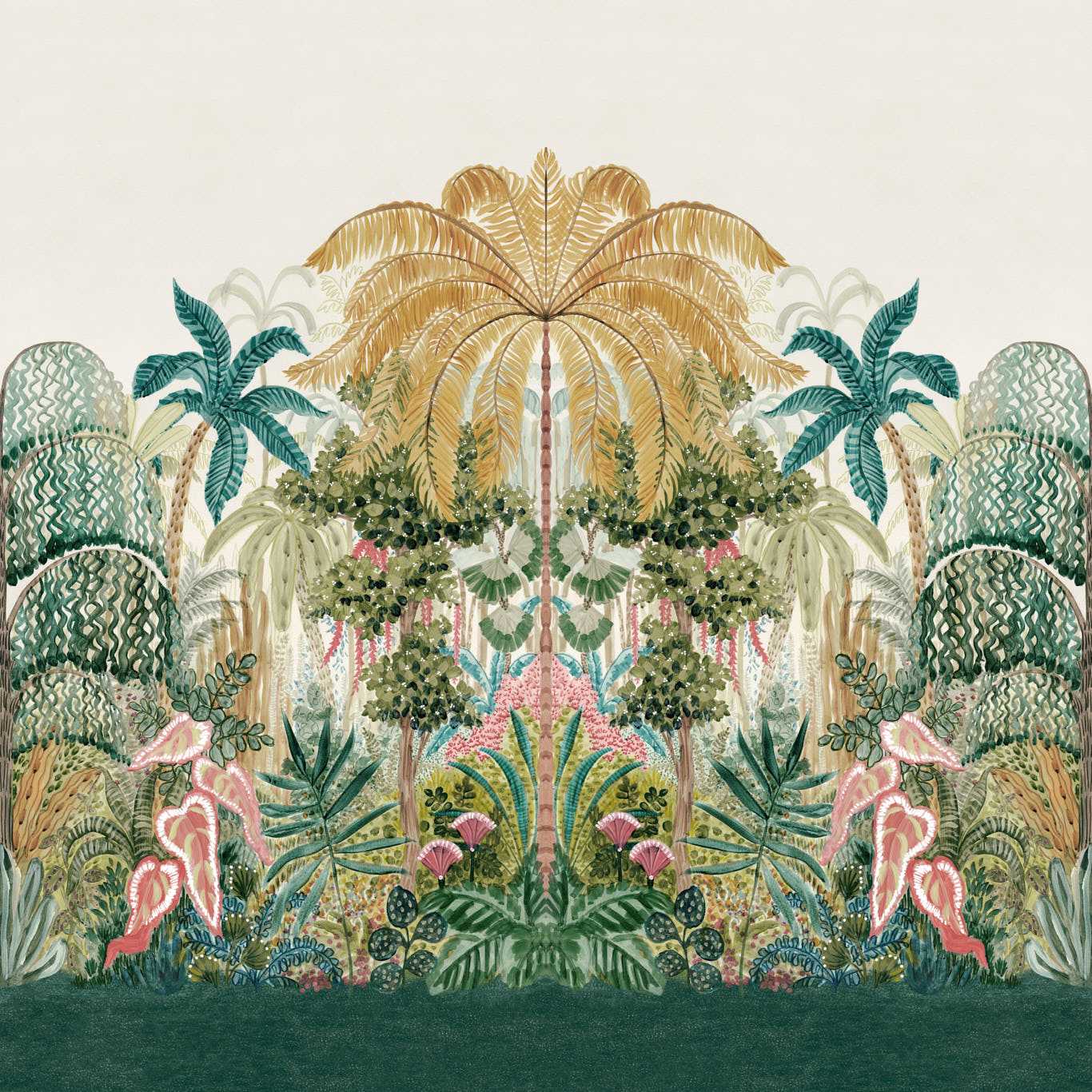 Mombasa Wallpaper - Tropical - Clarke & Clarke - W0187/01 - Premier Wallcovering
