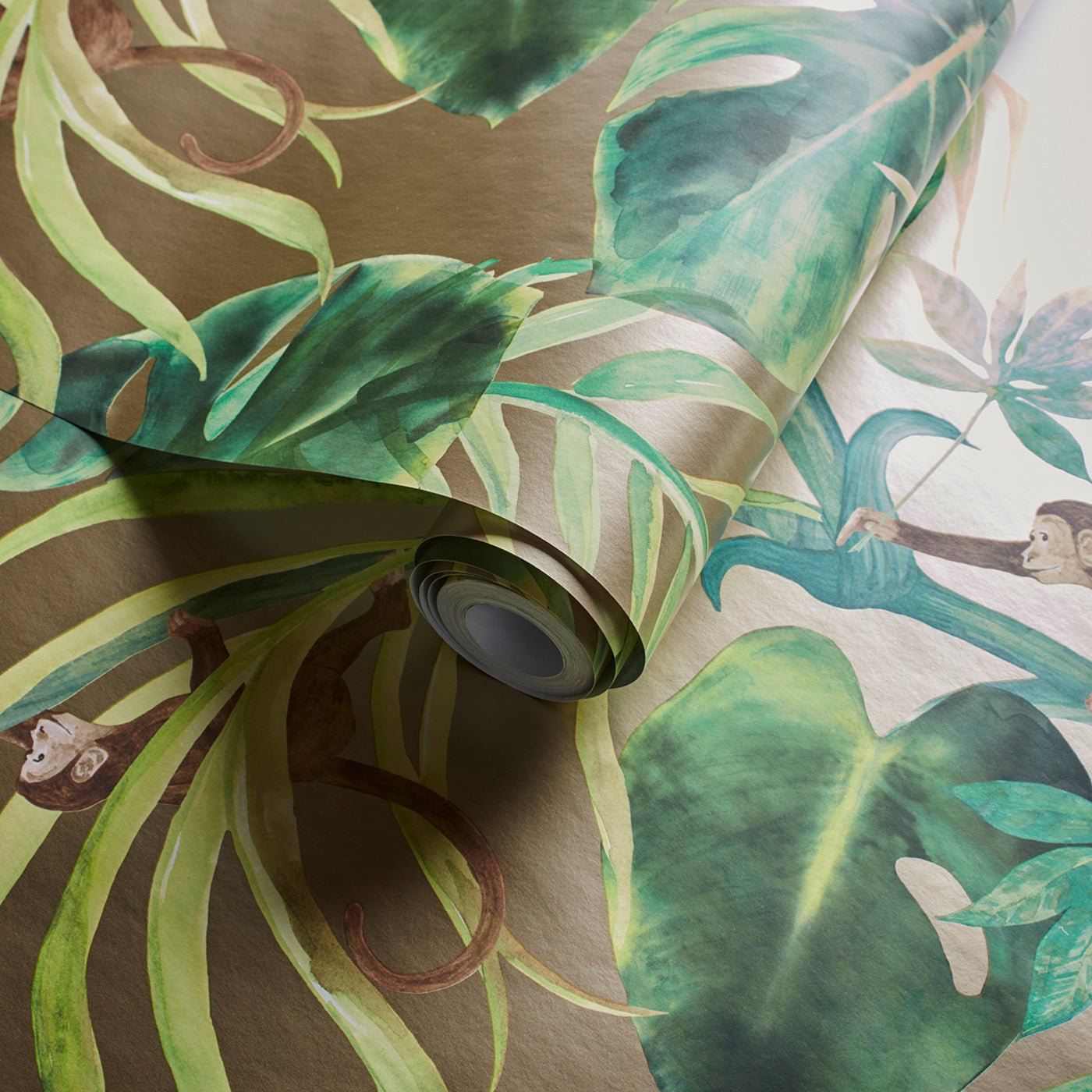 Monkey Business Wallpaper - Gilver - Clarke & Clarke - W0083/02 - Premier Wallcovering