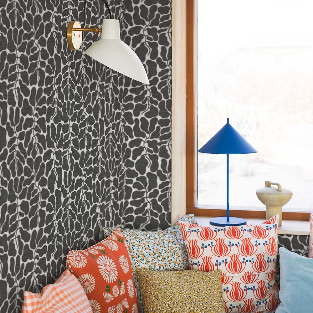 My Secret Garden Wallpaper - Black - Boråstapeter - 4749 - Premier Wallcovering