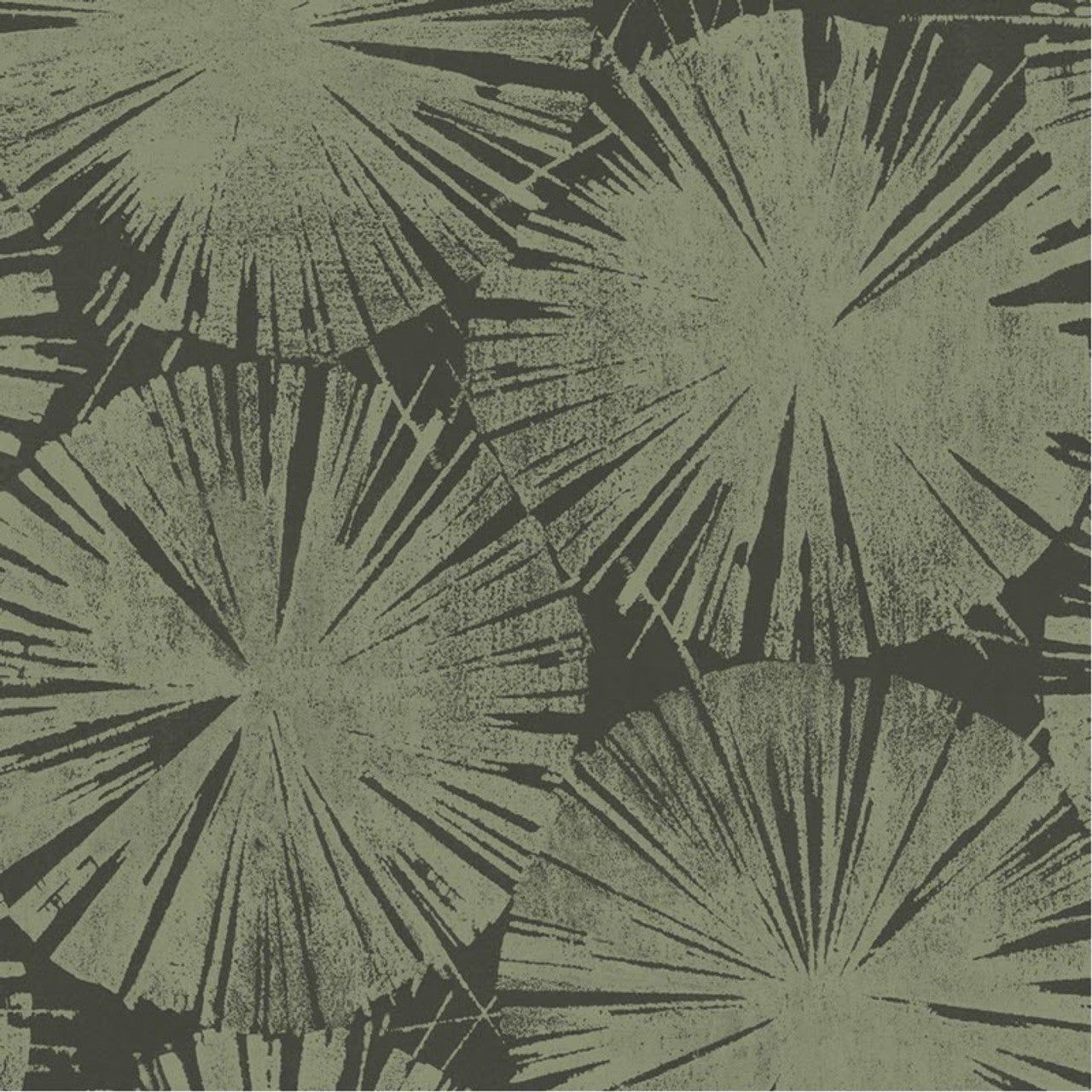 Nenuphar Ginkgo Wallpaper - Vert Kaki - Casadeco - 86227517 - Premier Wallcovering