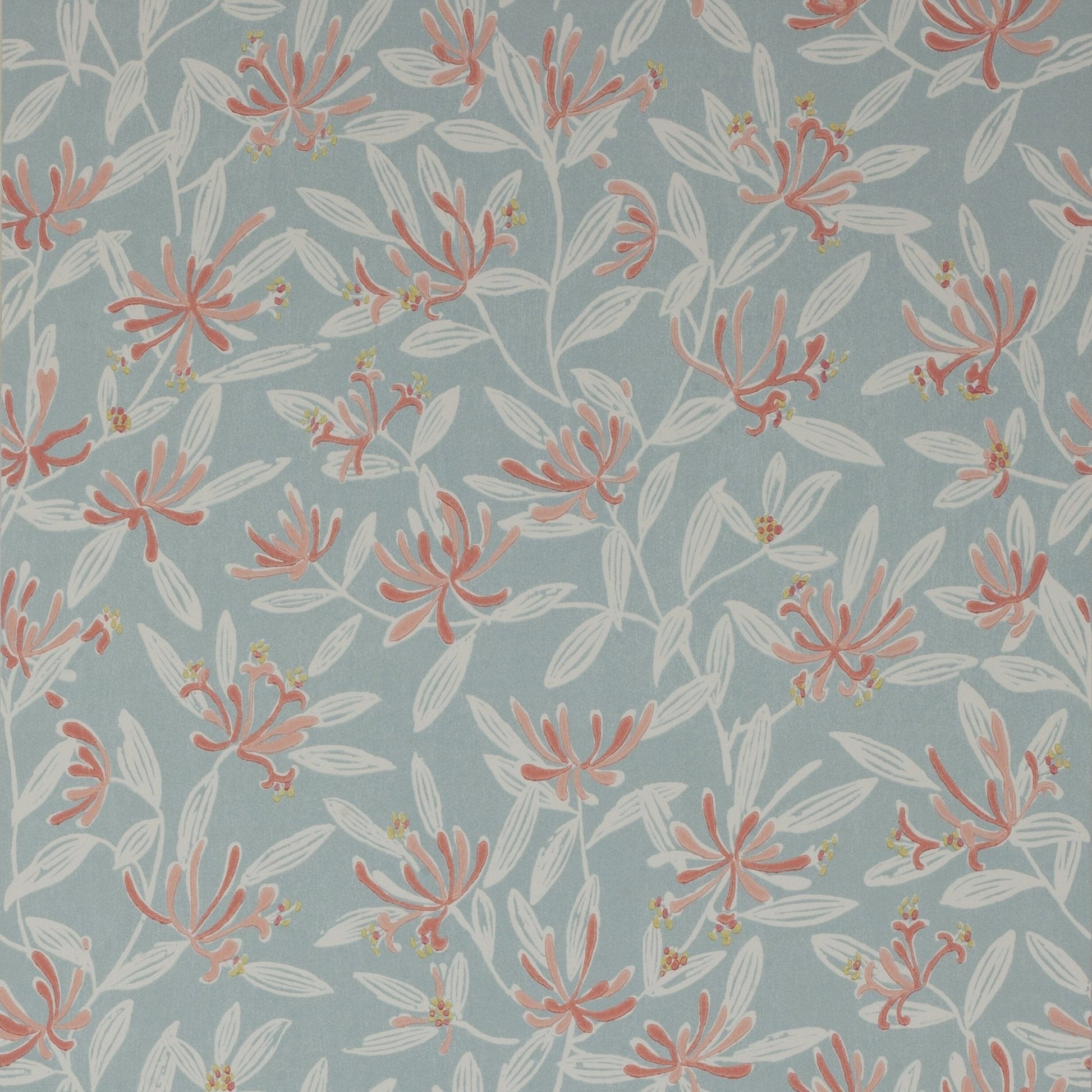 Nerissa Wallpaper - Soft Blue/Pink - J174W - 04 - Jane Churchill