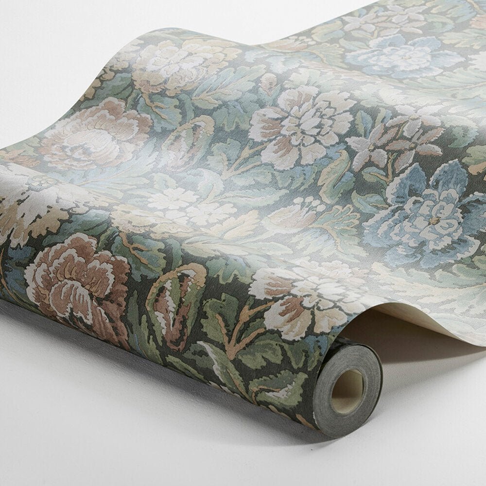 Nightingale Garden Wallpaper - Green - Grey - Boråstapeter - 3562 - Premier Wallcovering