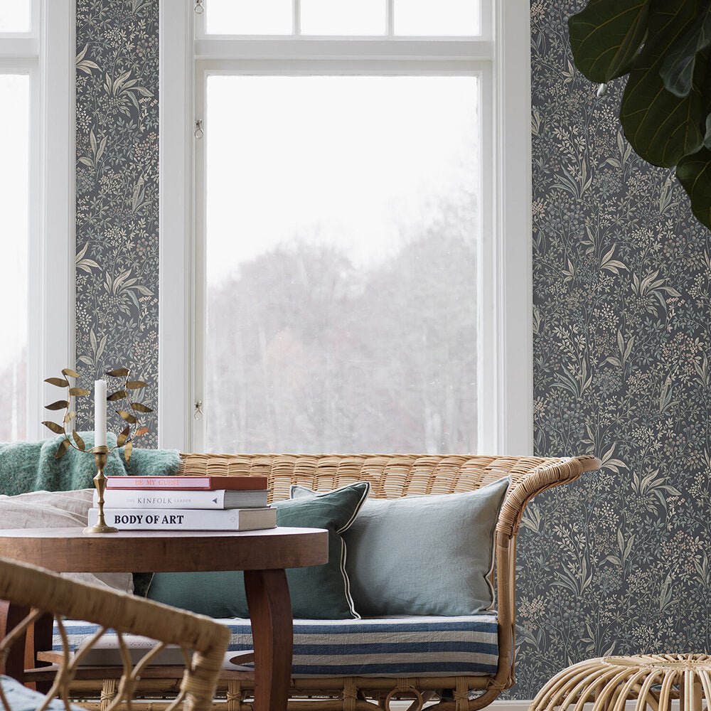 Nocturne Wallpaper - Dark Blue - Boråstapeter - 2024 - Premier Wallcovering