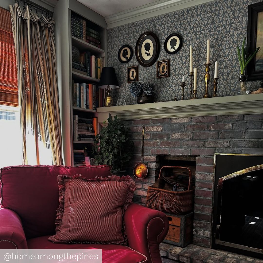 Nora Wallpaper - Blue - Boråstapeter - 4535 - Premier Wallcovering