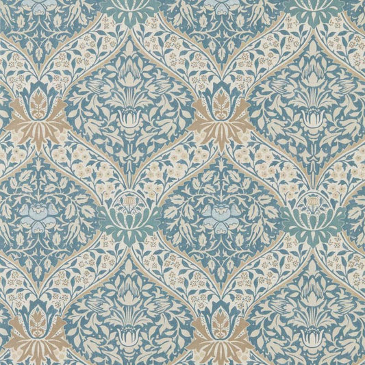 Norbury Wallpaper - Woad/Linen - Morris & Co - 217592