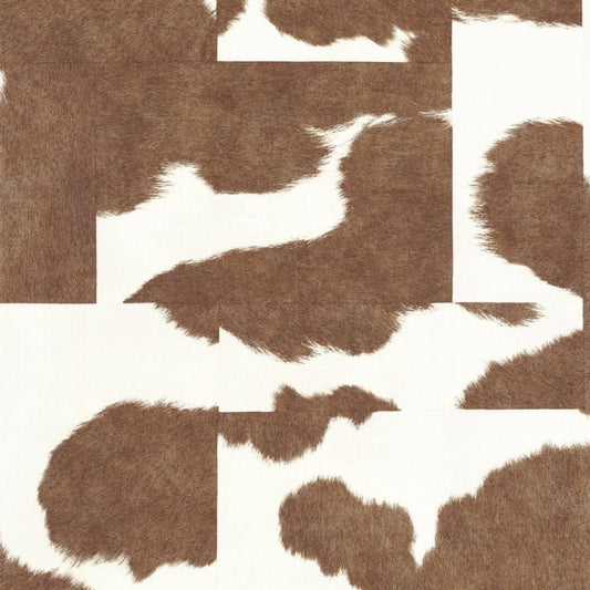 Normandie Leathers Wallpaper - Tabac - Casadeco - 87182518 - Premier Wallcovering