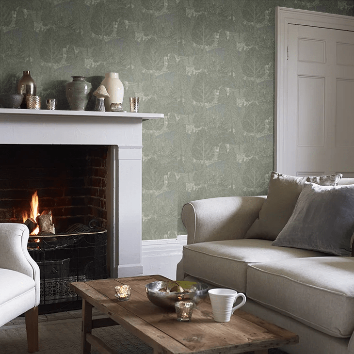 Northern Forest Wallpaper - Sage - Boråstapeter - 4702 - Premier Wallcovering