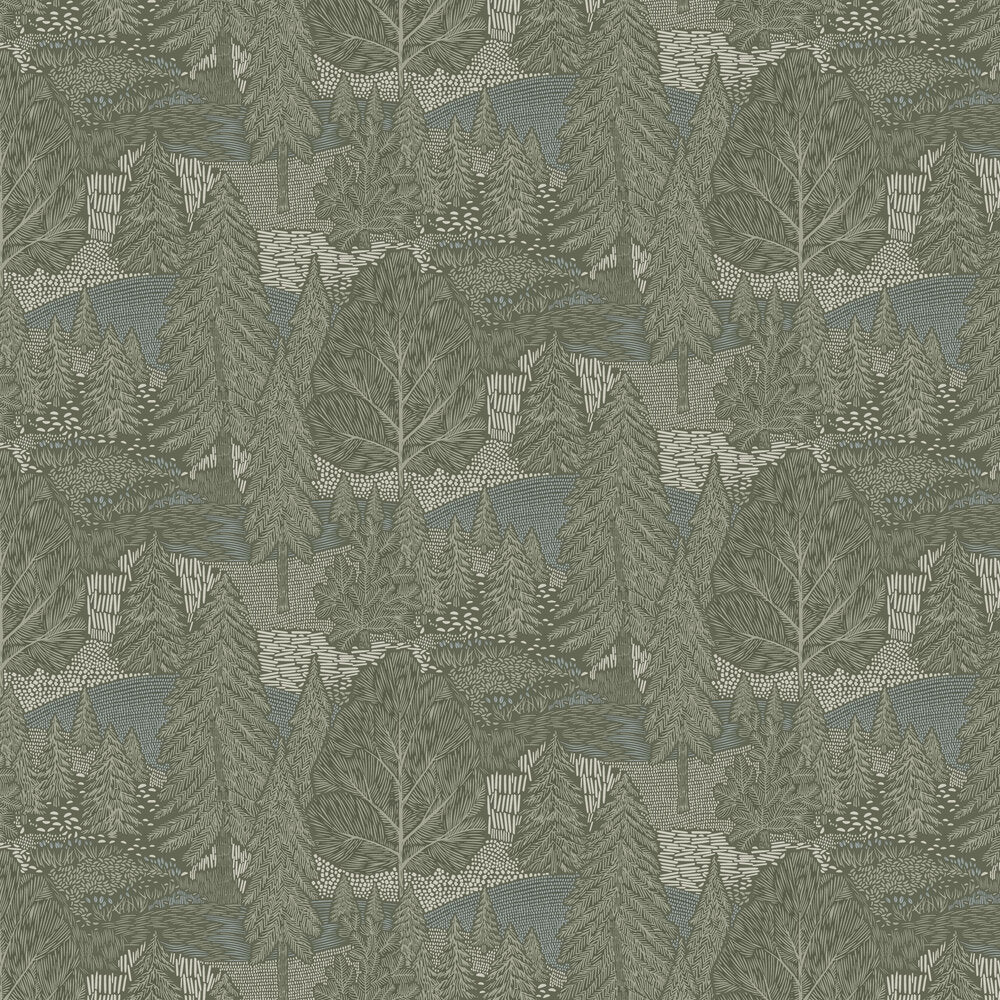 Northern Forest Wallpaper - Sage - Boråstapeter - 4702 - Premier Wallcovering