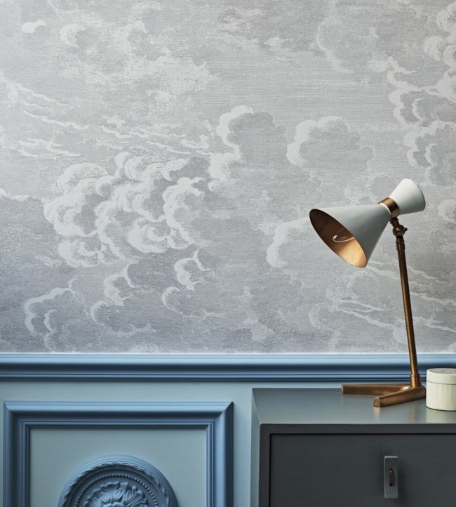 Nuvolette Wallpaper - Black & White - 114/28054 - Cole & Son - Premier Wallcovering