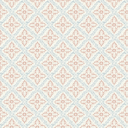 Nyborg Wallpaper - Pink / Blue - Boråstapeter - 4514 - Premier Wallcovering