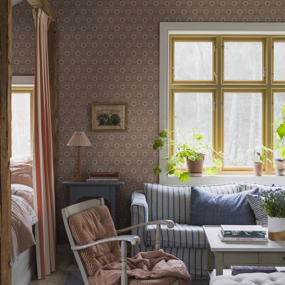 Nyponros Wallpaper - Red - Boråstapeter - 5812 - Premier Wallcovering