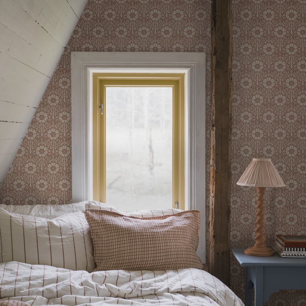 Nyponros Wallpaper - Red - Boråstapeter - 5812 - Premier Wallcovering