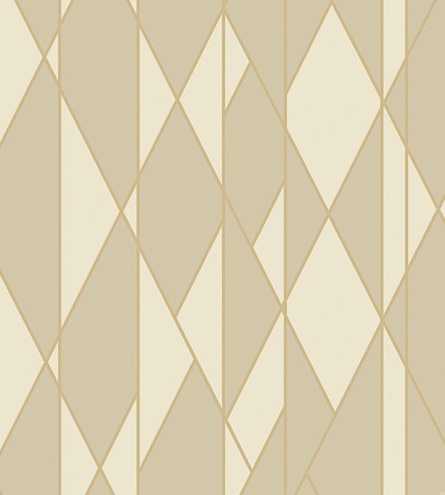 Oblique Wallpaper - Sand & Metallic Gold - 105/11047 - Cole & Son - Premier Wallcovering