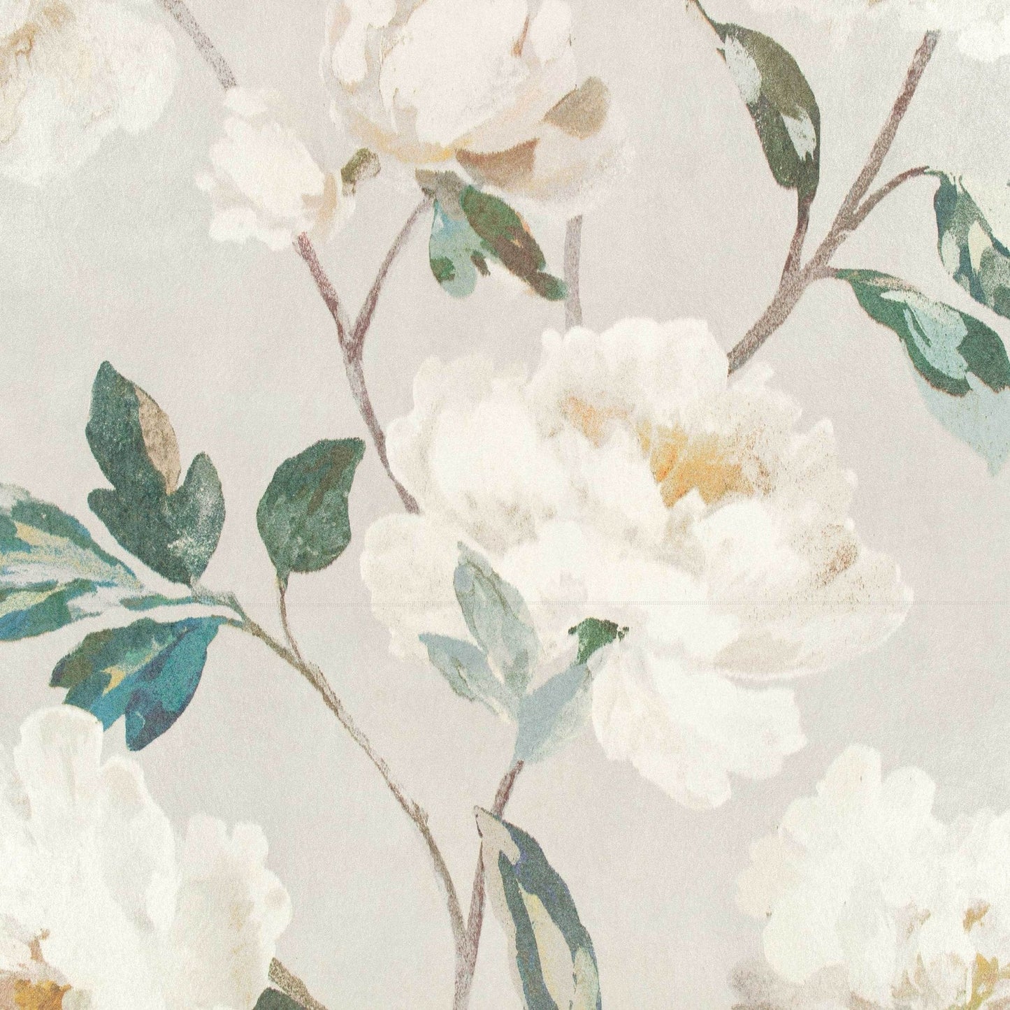 Odelia Wallpaper - Silver - Romo - Pluma - W443/01 - Premier Wallcovering