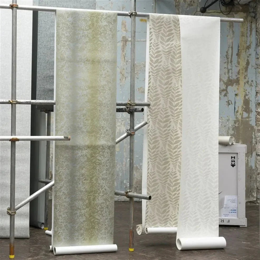 Odhni Wallpaper - Steel - P627/09 - Designers Guild