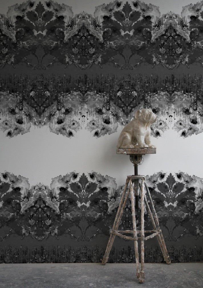 Omni Drips Wallpaper Panels - Grey - Timorous Beasties - ROR/OMD/OBRN/02 - Premier Wallcovering