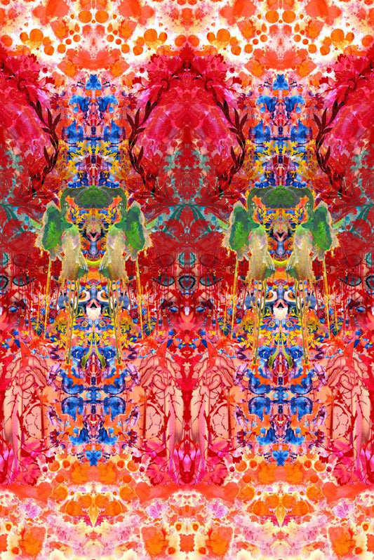 Omni Splatt Wallpaper - Orange - Timorous Beasties - ROR/OMS/OBRN/01 - Premier Wallcovering