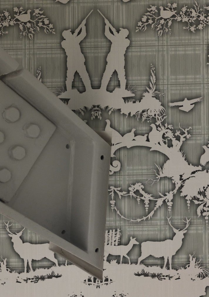 Open Season Wallpaper - Grey - Timorous Beasties - TB/OPSE/MICA/02 - Premier Wallcovering