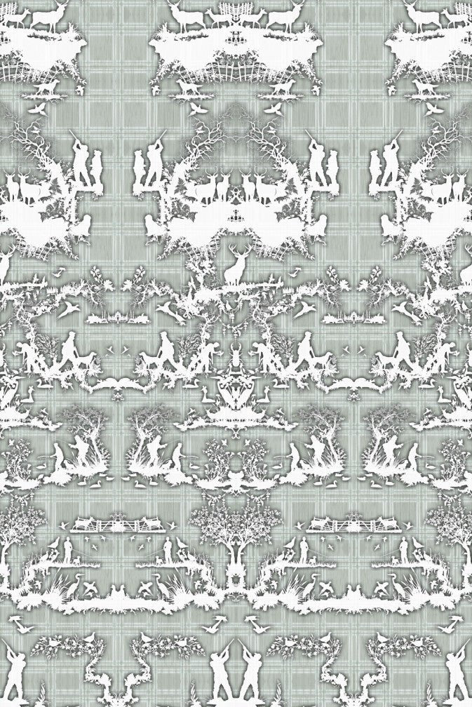 Open Season Wallpaper - Grey - Timorous Beasties - TB/OPSE/MICA/02 - Premier Wallcovering