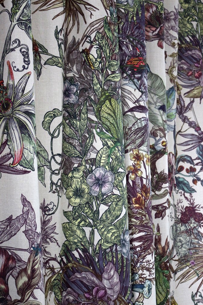 Opera Botanica Fabric - Original - Timorous Beasties - DIGI/OPB/3012/01 - Premier Wallcovering