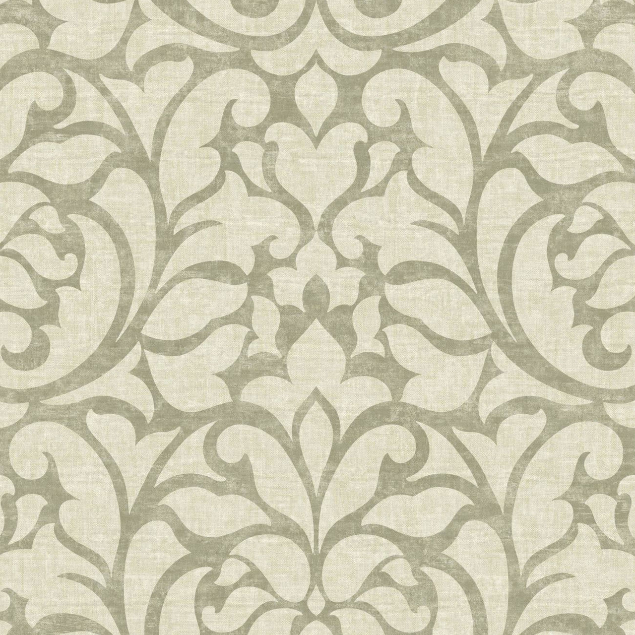 Opera Vienne Wallpaper - Vert De Gris - Casadeco - 87347118 - Premier Wallcovering