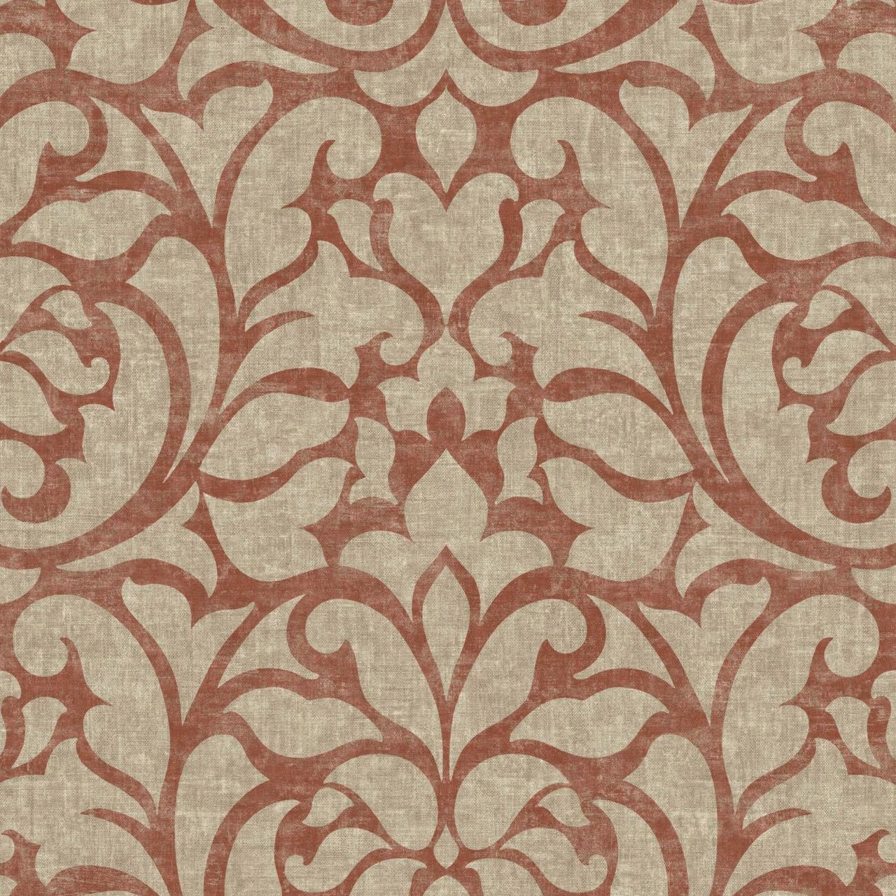 Opera Vienne Wallpaper - Rouge - Casadeco - 87348411 - Premier Wallcovering