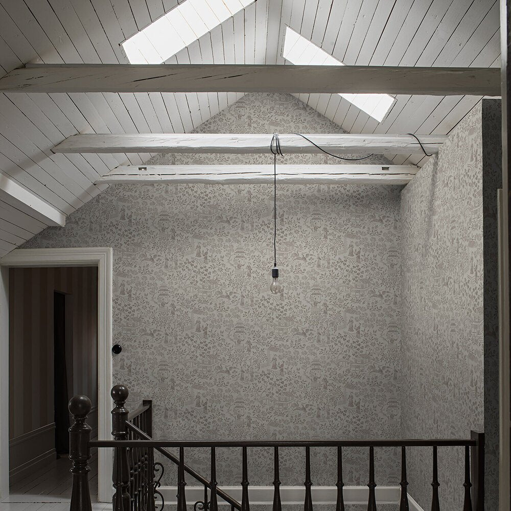 Oriental Garden Wallpaper - Taupe - Boråstapeter - 4273 - Premier Wallcovering