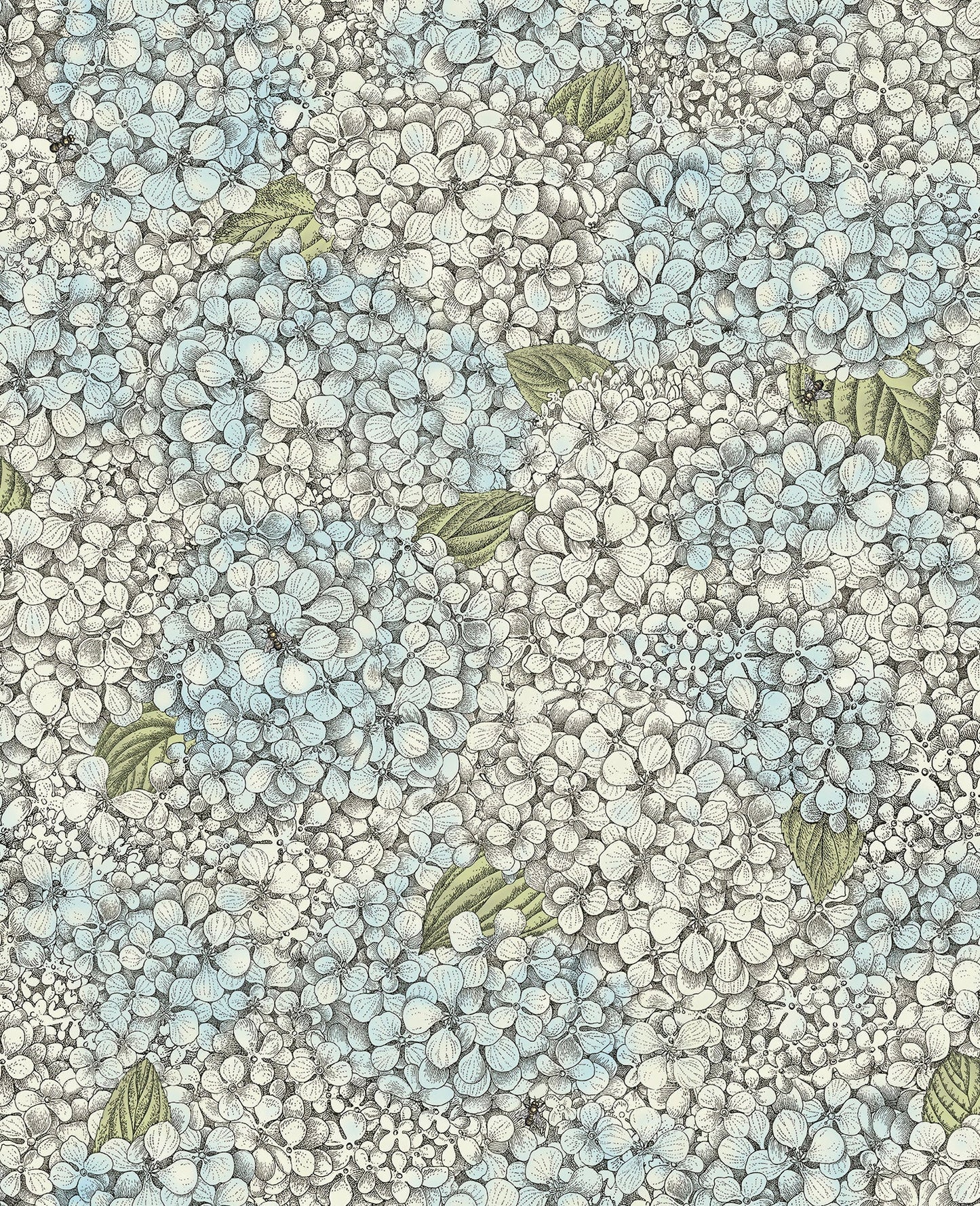 Ortensia Wallpaper - Blue & Cream - 123/9044 - Cole & Son - Premier Wallcovering