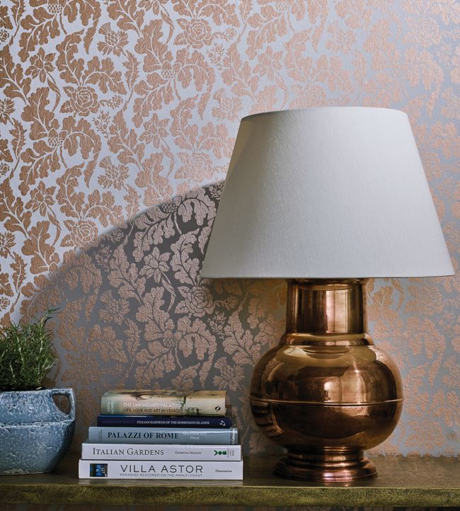 British Isles Damask Wallpaper