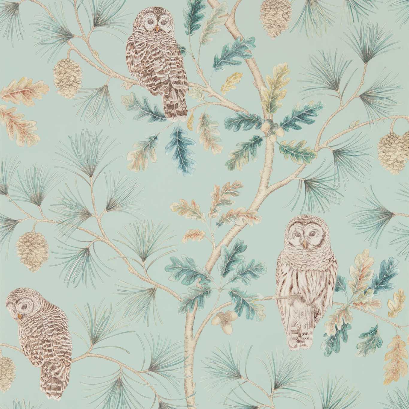 Owlswick Wallpaper - Whitstable Blue - Sanderson - DYSI216596