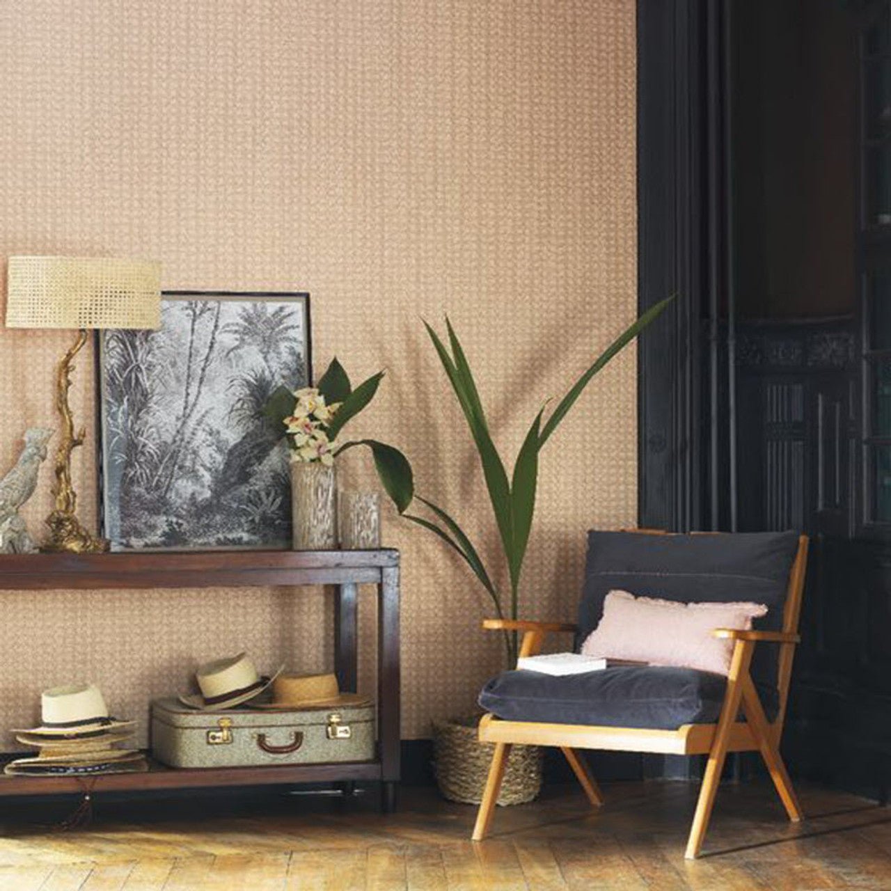 Paja Wallpaper - Blanc - Casadeco - 84340033 - Premier Wallcovering