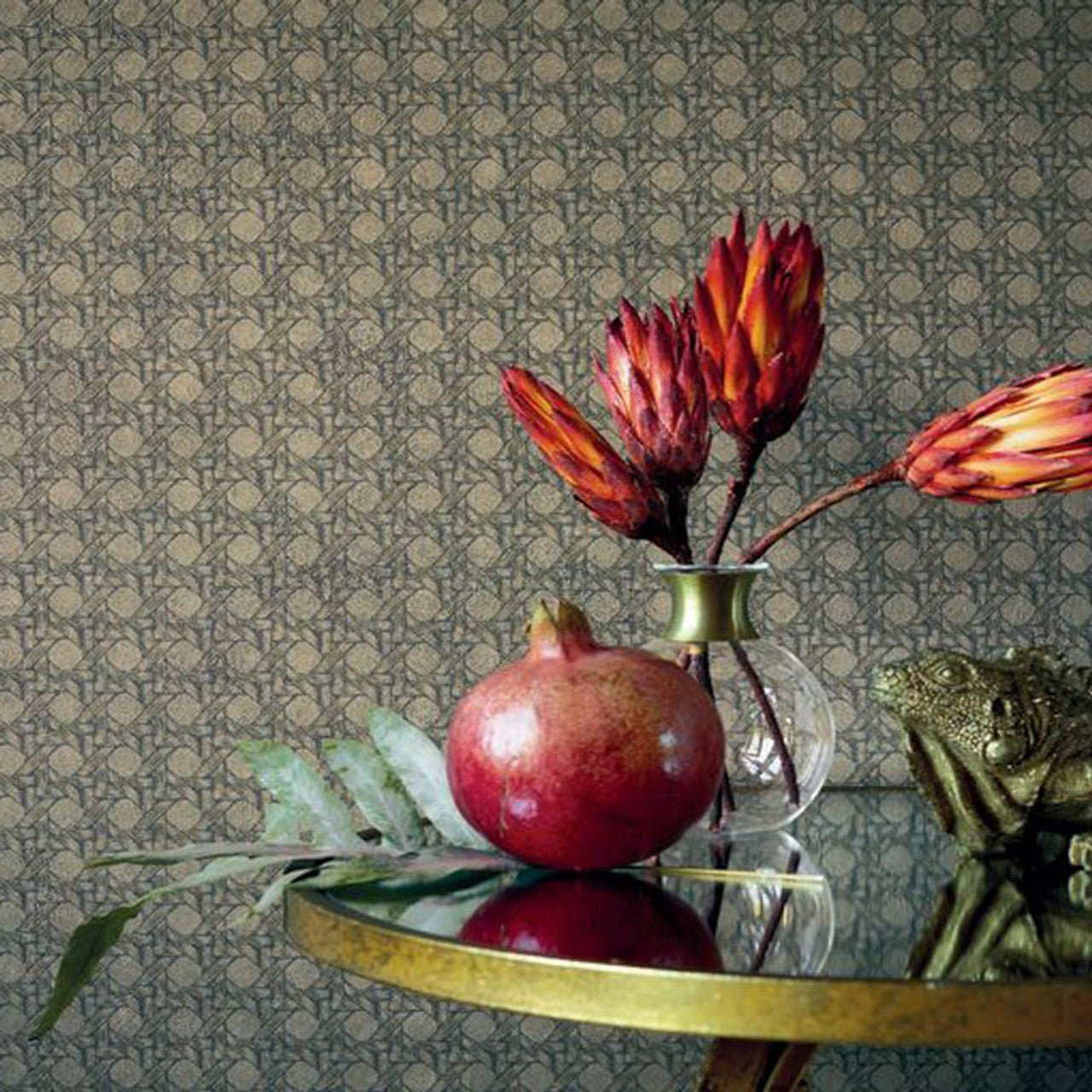 Paja Wallpaper - Taupe - Casadeco - 84341303 - Premier Wallcovering