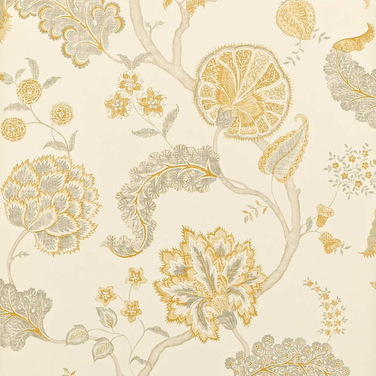 Palampore Wallpaper - Silver/Gold - DCAVPA105 - Sanderson