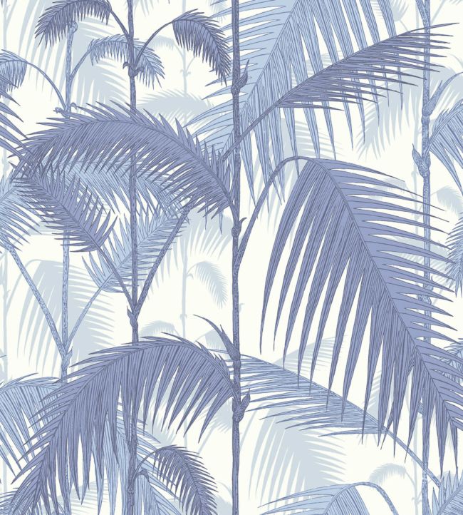 Palm Jungle Wallpaper - Hyacinth on White - 95/1005 - Cole & Son - Premier Wallcovering