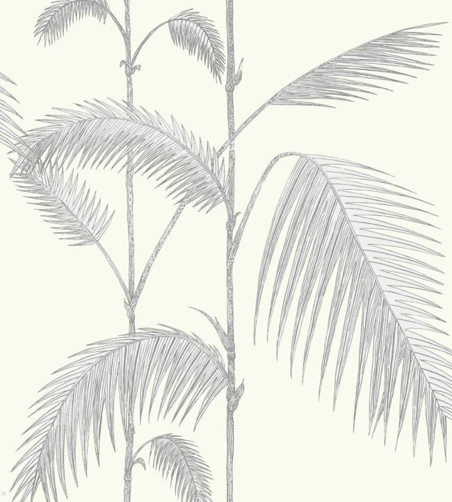 Palm Leaves Wallpaper - Soft Grey on Pearl - 95/1008 - Cole & Son - Premier Wallcovering