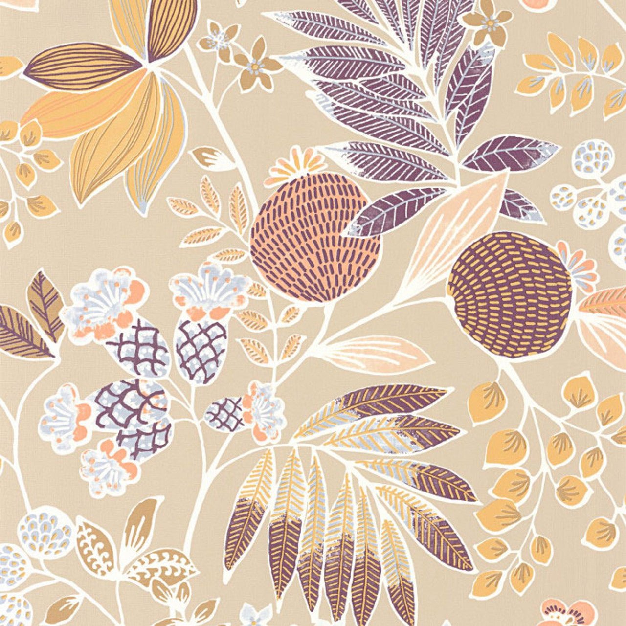 Palm Springs California Wallpaper - Sable Du Desert - Casadeco - 88801414 - Premier Wallcovering